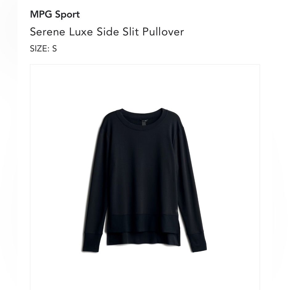 Black Side Slit Pullover